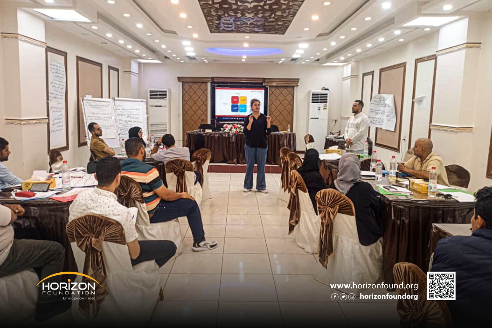 مؤسسة هورايزون للتنمية تشارك في دورة تدريبية متقدمة حول المساعدات النقدية والقسائم بعدن