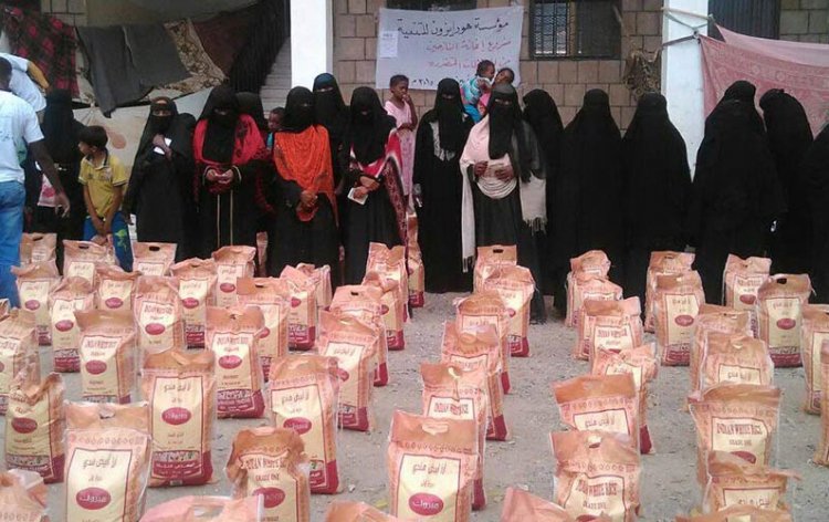 مؤسسة هورايزون تنفذ أنشطة إغاثة للنازحين في أبين