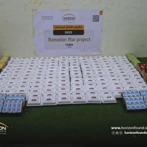 Horizon Foundation for Development - Food Security Sector continues to distribute daily Ramadan Iftar meals to hundreds of IDPs families